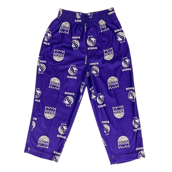 NBA Other - NBA Sacramento‎ Kings Basketball Boy's Toddler Purple Lounge PJ Pants Size 2T
